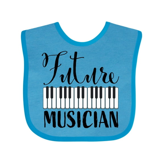 Inktastic Future Musician Piano Music Boys or Girls Baby Bib