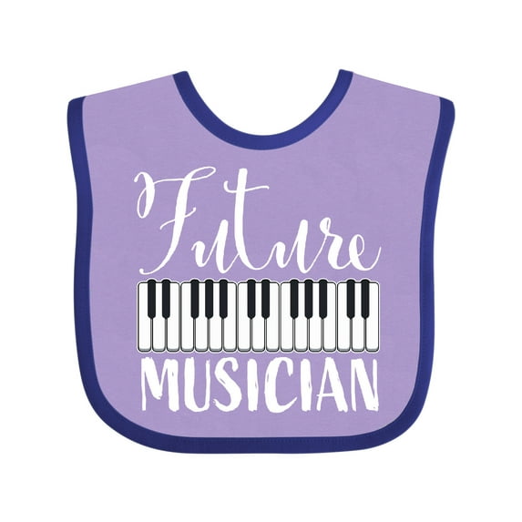 Inktastic Future Musician Piano Music Boys or Girls Baby Bib