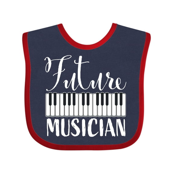 Inktastic Future Musician Piano Music Boys or Girls Baby Bib