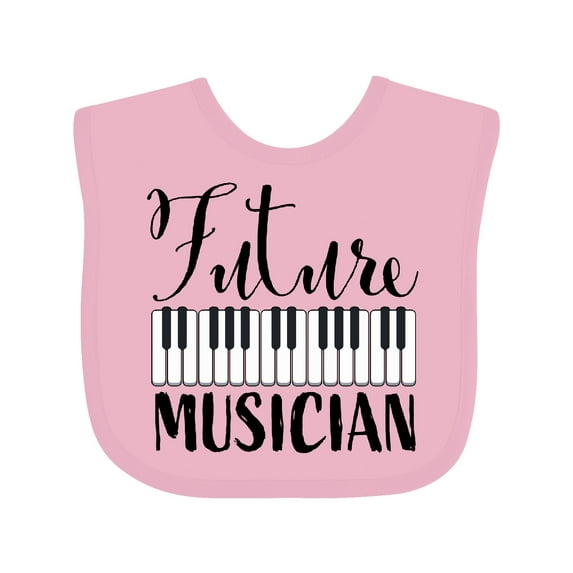 Inktastic Future Musician Piano Music Boys or Girls Baby Bib