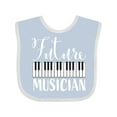 thumbnail image 1 of Inktastic Future Musician Piano Music Boys or Girls Baby Bib, 1 of 4