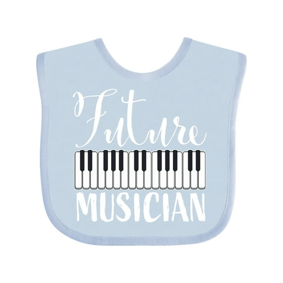 Inktastic Future Musician Piano Music Boys or Girls Baby Bib
