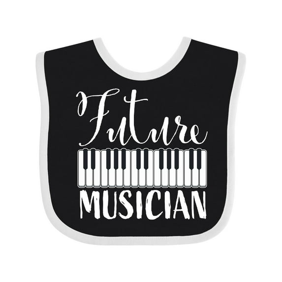 Inktastic Future Musician Piano Music Boys or Girls Baby Bib