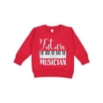 thumbnail image 1 of Inktastic Future Musician Piano Music Toddler Sweatshirt, 1 of 4