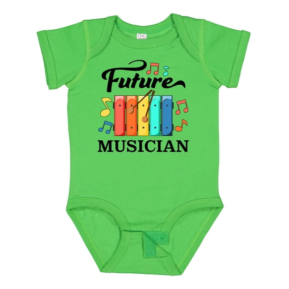 Inktastic Future Musician- Xylophone Music Boys or Girls Baby Bodysuit