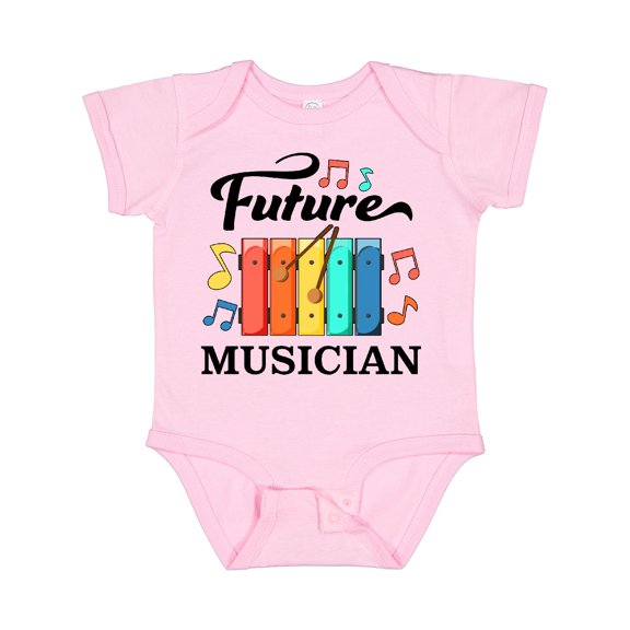 Inktastic Future Musician- Xylophone Music Boys or Girls Baby Bodysuit