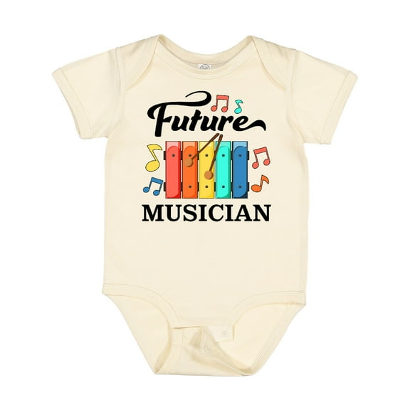 Inktastic Future Musician- Xylophone Music Boys or Girls Baby Bodysuit