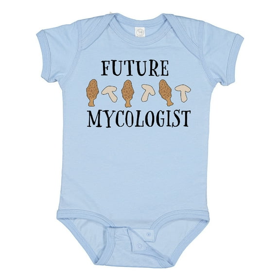 Inktastic Future Mycologist- Mushrooms and Morels Boys or Girls Baby Bodysuit