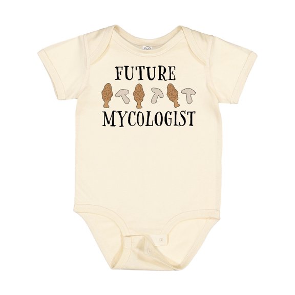 Inktastic Future Mycologist- Mushrooms and Morels Boys or Girls Baby Bodysuit