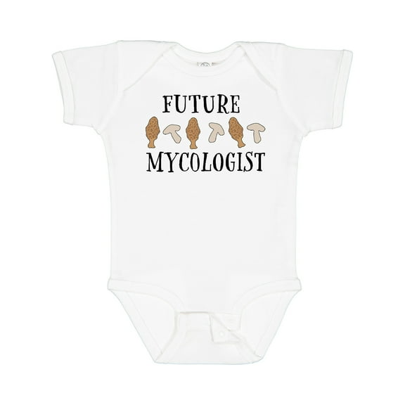 Inktastic Future Mycologist- Mushrooms and Morels Boys or Girls Baby Bodysuit