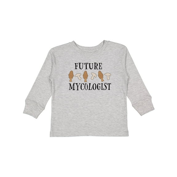 Inktastic Future Mycologist- mushrooms and morels Boys or Girls Long Sleeve Toddler T-Shirt