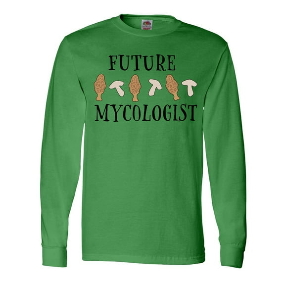 Inktastic Future Mycologist- mushrooms and morels Long Sleeve T-Shirt