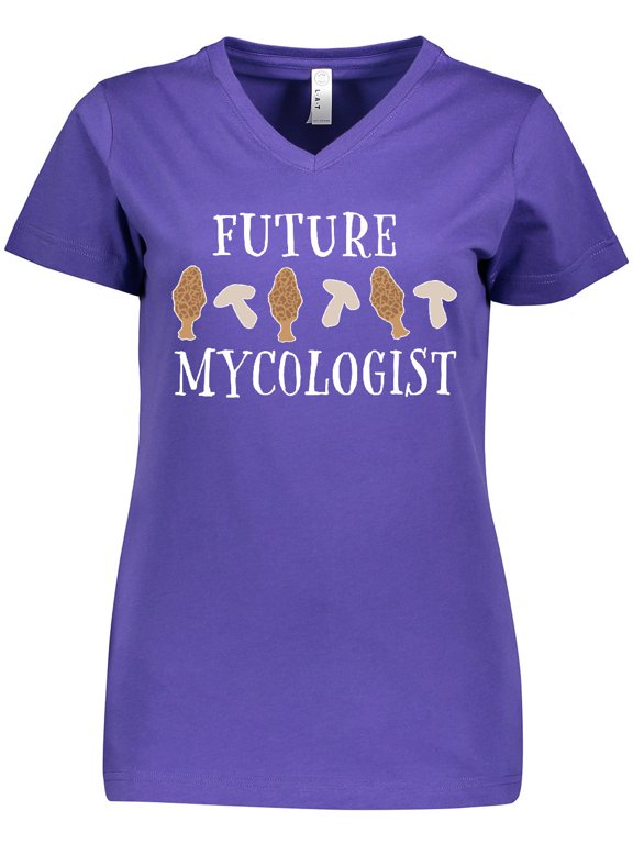 Future Mycologist- mushrooms and morels Women's V-Neck T-Shirt
