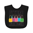 thumbnail image 1 of Inktastic Future Nail Tech Girls Baby Bib, 1 of 4