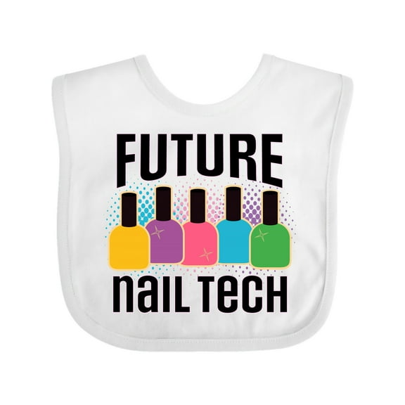 Inktastic Future Nail Tech Girls Baby Bib
