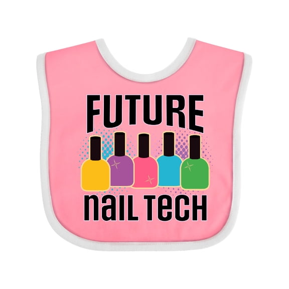 Inktastic Future Nail Tech Girls Baby Bib