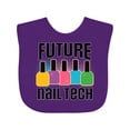 thumbnail image 1 of Inktastic Future Nail Tech Girls Baby Bib, 1 of 4