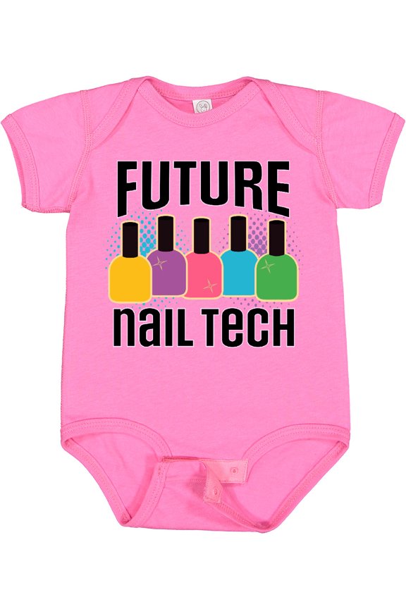 Future Nail Tech Girls Baby Bodysuit