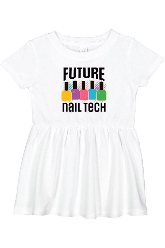 Future Nail Tech Girls Baby Dress