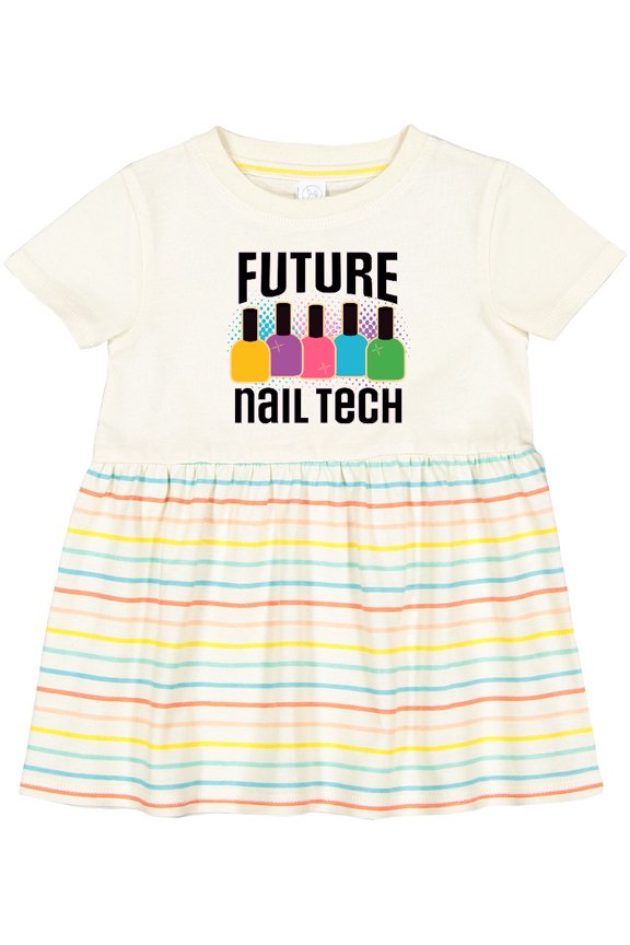 Future Nail Tech Girls Baby Dress