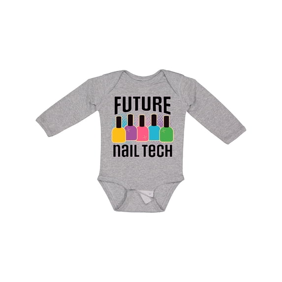 Inktastic Future Nail Tech Girls Long Sleeve Baby Bodysuit