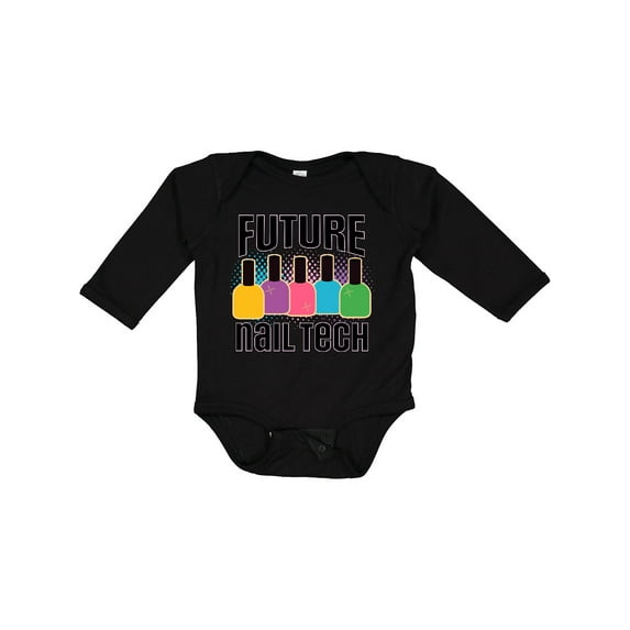 Inktastic Future Nail Tech Girls Long Sleeve Baby Bodysuit