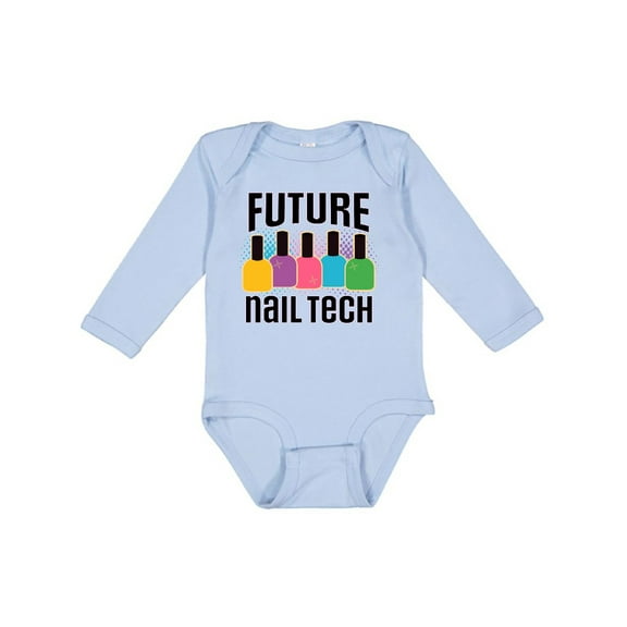 Inktastic Future Nail Tech Girls Long Sleeve Baby Bodysuit