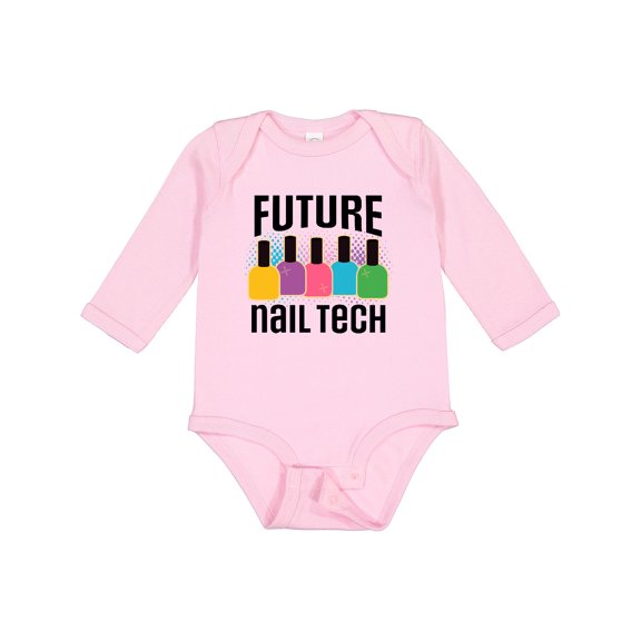 Inktastic Future Nail Tech Girls Long Sleeve Baby Bodysuit