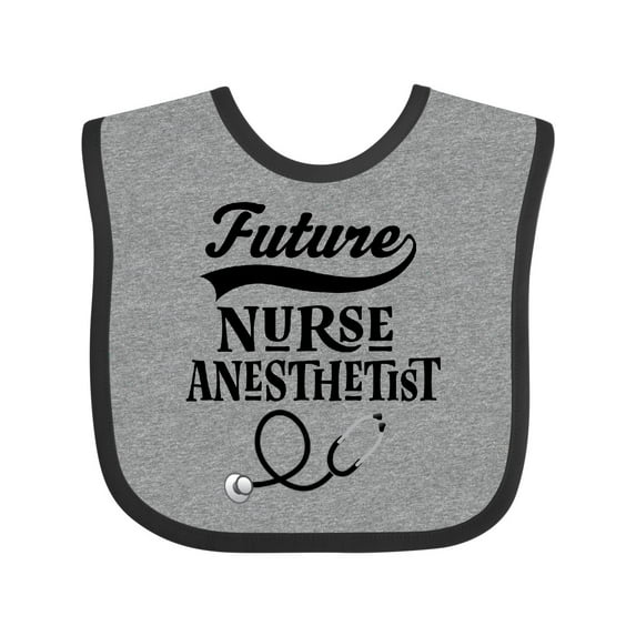 Inktastic Future Nurse Anesthetist Girls Baby Bib