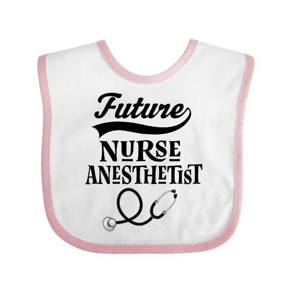 Inktastic Future Nurse Anesthetist Girls Baby Bib
