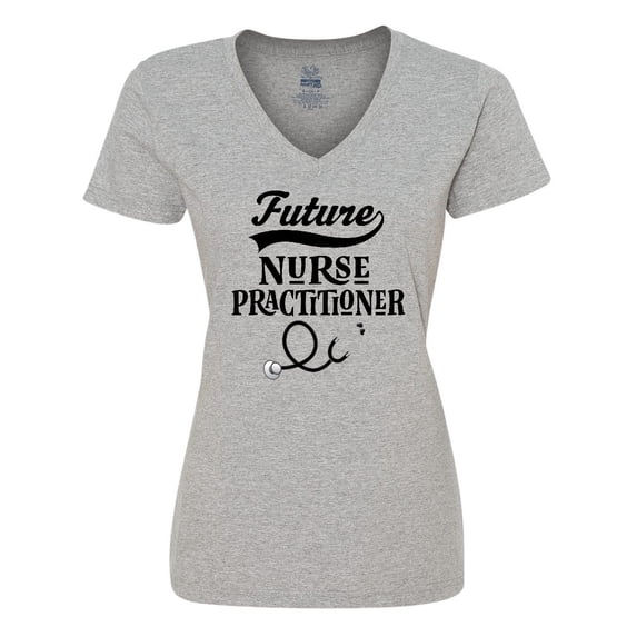 Inktastic Future Nurse Practitioner Women's V-Neck T-Shirt