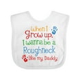 thumbnail image 1 of Inktastic Future Oil Rig Roughneck Like Daddy Boys Baby Bib, 1 of 4