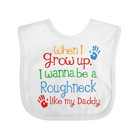 Inktastic Future Oil Rig Roughneck Like Daddy Boys Baby Bib