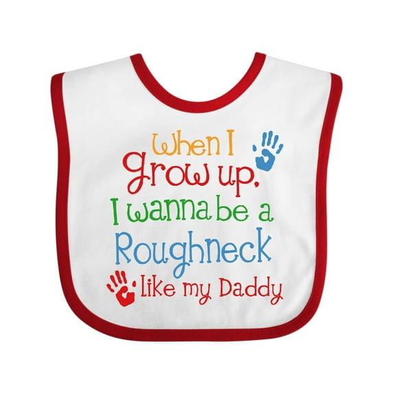 Inktastic Future Oil Rig Roughneck Like Daddy Boys Baby Bib