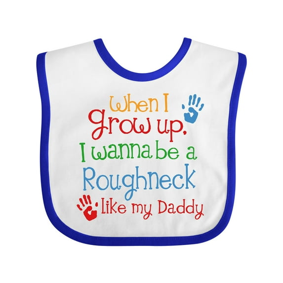 Inktastic Future Oil Rig Roughneck Like Daddy Boys Baby Bib