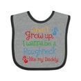 thumbnail image 1 of Inktastic Future Oil Rig Roughneck Like Daddy Boys Baby Bib, 1 of 4