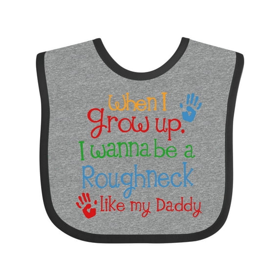 Inktastic Future Oil Rig Roughneck Like Daddy Boys Baby Bib