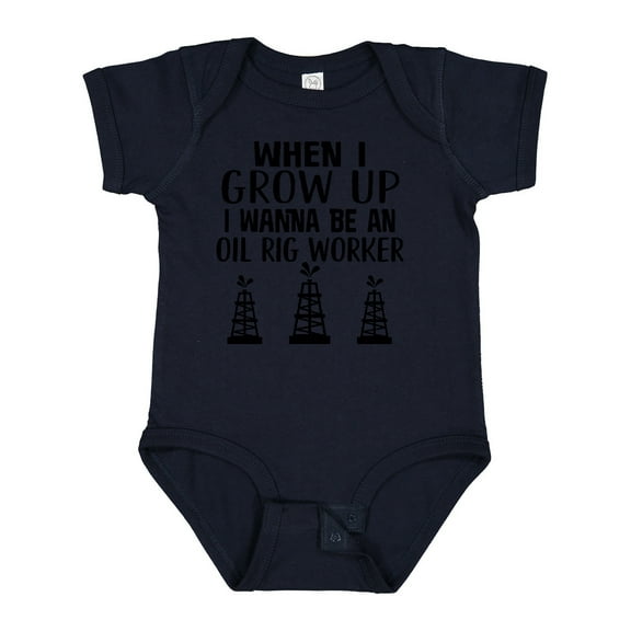 Inktastic Future Oil Rig Worker Boys or Girls Baby Bodysuit