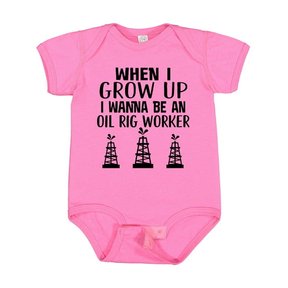 Inktastic Future Oil Rig Worker Boys or Girls Baby Bodysuit