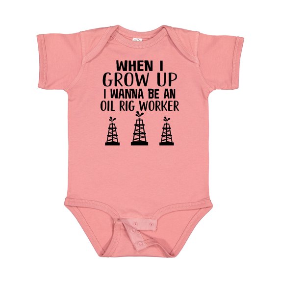 Inktastic Future Oil Rig Worker Boys or Girls Baby Bodysuit