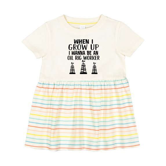 Inktastic Future Oil Rig Worker Girls Baby Dress