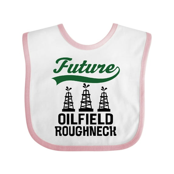 Inktastic Future Oilfield Roughneck Boys or Girls Baby Bib