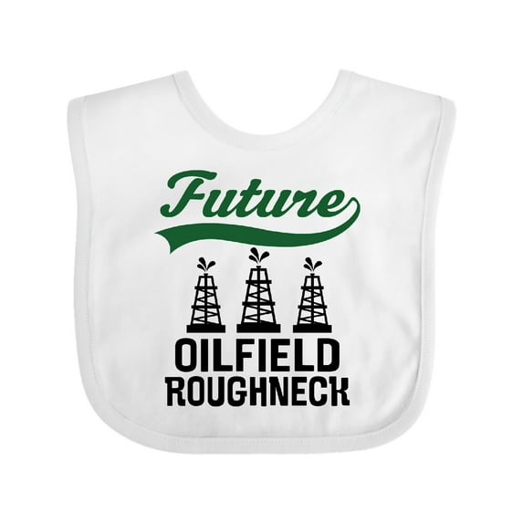 Inktastic Future Oilfield Roughneck Boys or Girls Baby Bib