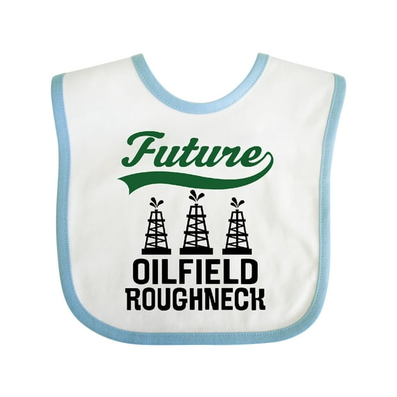 Inktastic Future Oilfield Roughneck Boys or Girls Baby Bib