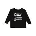thumbnail image 1 of Inktastic Future Oilfield Roughneck Boys or Girls Long Sleeve Toddler T-Shirt, 1 of 5