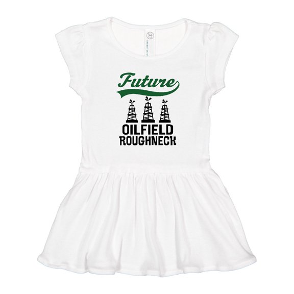 Inktastic Future Oilfield Roughneck Girls Toddler Dress
