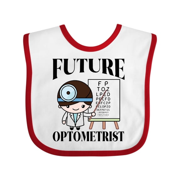 Inktastic Future Optometrist Eye Doctor Boys Baby Bib