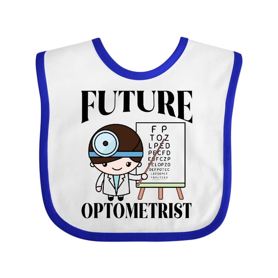 Inktastic Future Optometrist Eye Doctor Boys Baby Bib