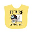 thumbnail image 1 of Inktastic Future Optometrist Eye Doctor Boys Baby Bib, 1 of 4