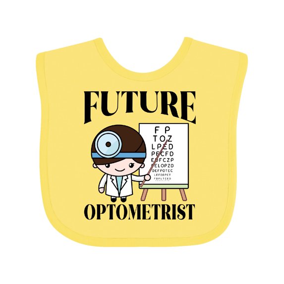 Inktastic Future Optometrist Eye Doctor Boys Baby Bib